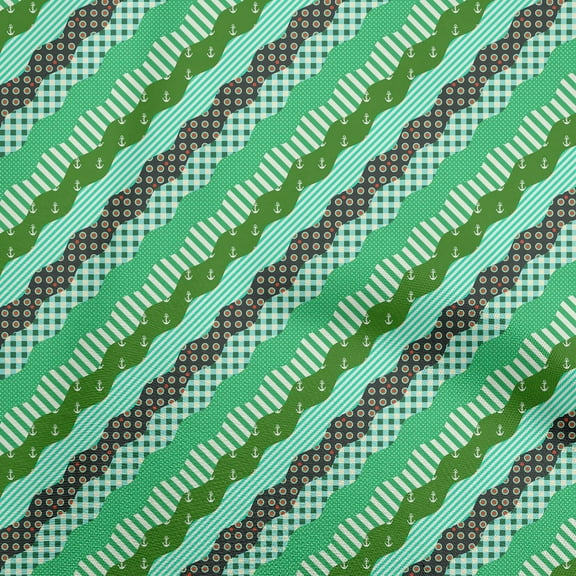 oneOone Viscose Chiffon Forest Green Fabric Patchwork Sewing Material Print Fabric By The Yard 42 Inch Wide