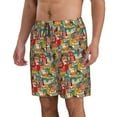 thumbnail image 2 of Goofa Funny Owl Bird Printed Mens Swim Trunks Summer Quick Dry Short Beach Swimwear Bathing Suits-XX-Large, 2 of 9