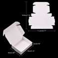 thumbnail image 2 of 100pcs Kraft Paper Gift box Mailing boxes Folding boxes Rectangle White 8x6x2cm, 2 of 4