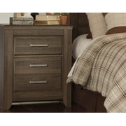 Signature Design by Ashley Casual Juararo 2 Drawer Nightstand, Dark Brown