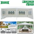 thumbnail image 6 of 10' x 20' Canopy Tents for Outside, Waterproof Four Sides Tents and Canopies for Wedding, Party, Commercial Event, White, 6 of 9