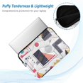 thumbnail image 2 of FORMRS 13"-13.3" Laptop Sleeve Protective Case Soft Carrying Quilted Computer Bag Cover, White Simple Shapes, 2 of 7