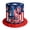 A-3, variant on 4th of July Decoration Glitter Top Hat, Shiny Independence Day American Flag Top Hat, Patriotic Red White Blue Sequin Party Hats for Memorial Day USA Party Costume Accessories