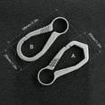 thumbnail image 4 of Outdoor Lightweight Titanium Key Chain Quick-release Key Ring Holder, 4 of 7