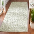 thumbnail image 2 of SAFAVIEH Trace Bryan Geometric Runner Rug, Ivory/Green, 2'3" x 8', 2 of 11