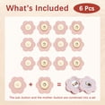 thumbnail image 4 of Uxcell 6Set Leather Snaps Buttons, Magnetic Snap Closures for Handbag/Purses/Sewing/DIY Craft/Clothes [Pink], 4 of 7