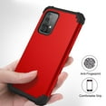 thumbnail image 5 of Dteck Galaxy A52 5G Case, Heavy Duty Hybrid Rugged Shockproof Case Support Wireless Charging Protective Cover for Samsung Galaxy A52 5G, Red, 5 of 6