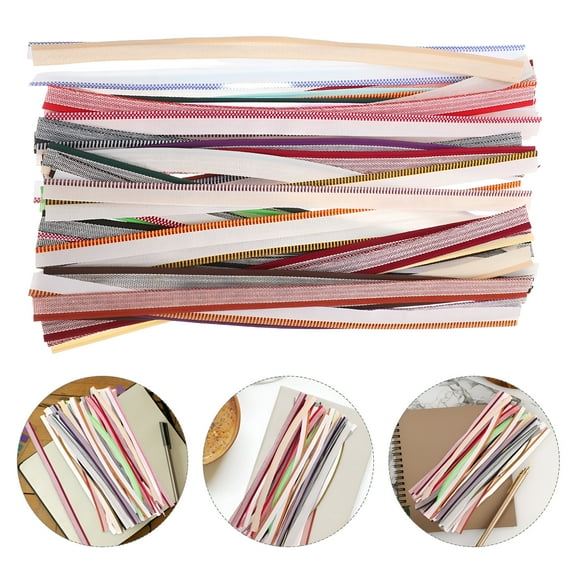 CCOCC 52pcs Book Binding Endbands in 26 Colors Cotton Headbands Kit for Beginners Bookbinding Decor
