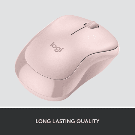 Logitech - M220 SILENT Wireless Optical Ambidextrous Mouse - Rose