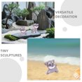 thumbnail image 3 of figuras de perro Schnauzer miniatura de resina, accesorios de decoración para jardín, lindas esculturas de cachorros para uso en interiores y exteriores., 3 of 8