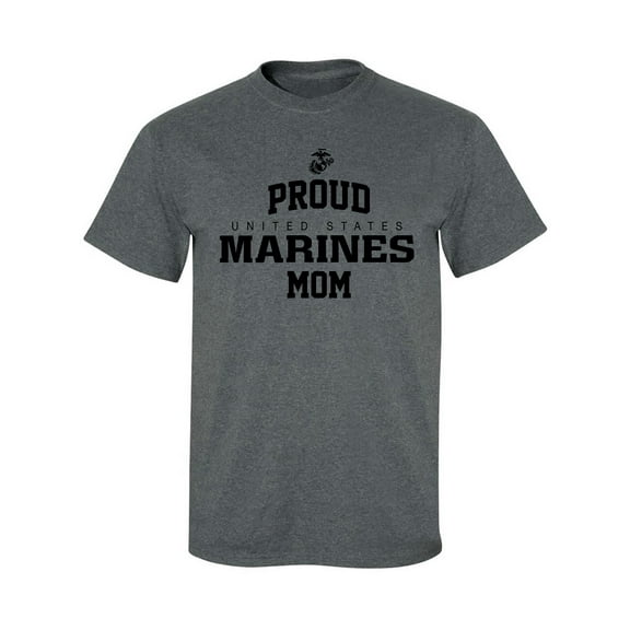 Proud Marines MOM Adult Short Sleeve T-shirt