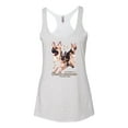 thumbnail image 2 of Wild Bobby, If It's Not a German Shepherd It's Just a Dog Gift | Womens Dog Lover Premium Tri-Blend Racerback Tank Top, Heather White, Small, 2 of 3