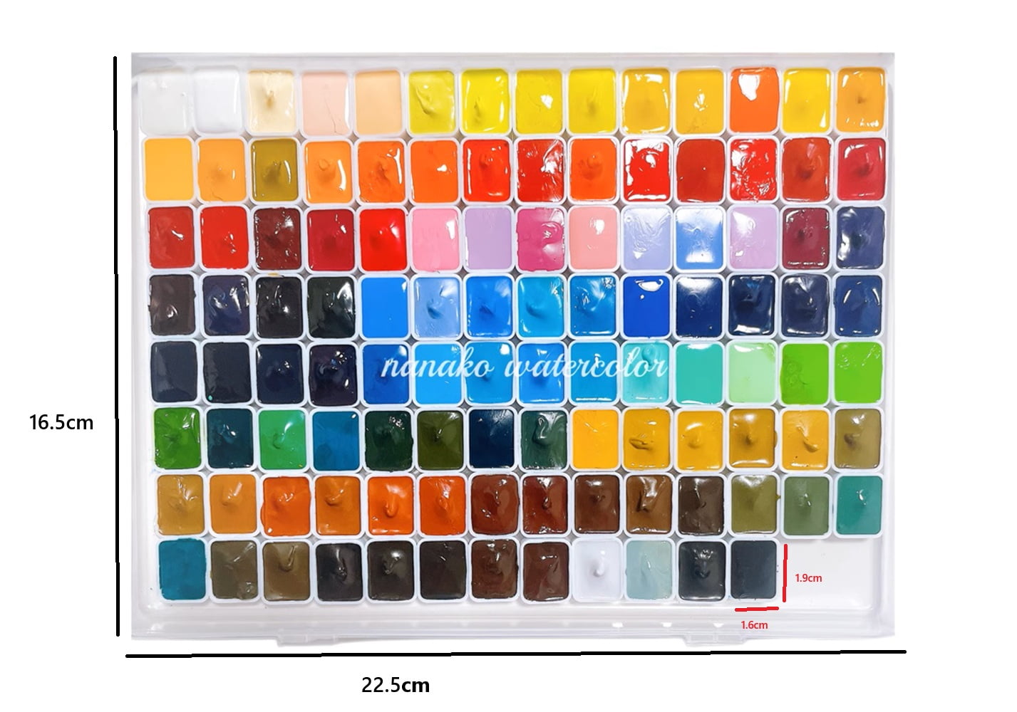 Paul Rubens Artist Watercolours 110 Colours 1ml Dispenser acuarela Plastic Case  Professional Drawing Acuarela Artist Supplie