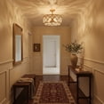 thumbnail image 5 of Elk Home Armand 17-inch Matte Gold 4-Light Crystal Semi Flush Ceiling Light, 5 of 7