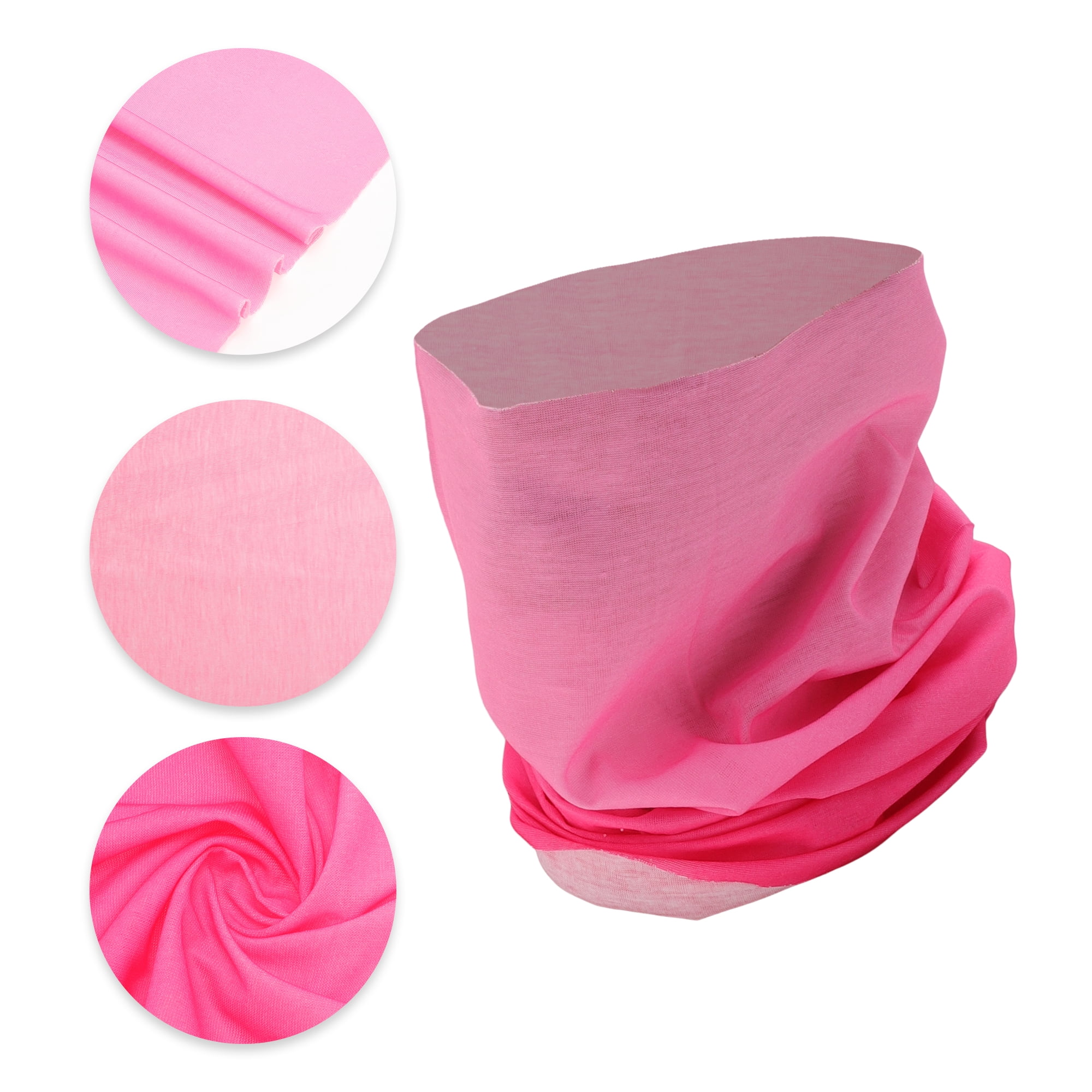 Unique Bargains Cooling Face Scarf Mask 1 Pc Gradient Pink