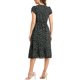 thumbnail image 3 of Vestido Midi de Verano para Mujer INSPIRE CHIC con Cuello Cuadrado y Mangas Cortas, Vestido Boho Floral XS Negro, 3 of 4