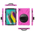 thumbnail image 3 of XYX Case for Samsung Galaxy Tab S5e 10.5 inch SM-T720/SM-T725 with 360 Degree Rotating, Hand Strap, Shoulder Strap, Rose, 3 of 7