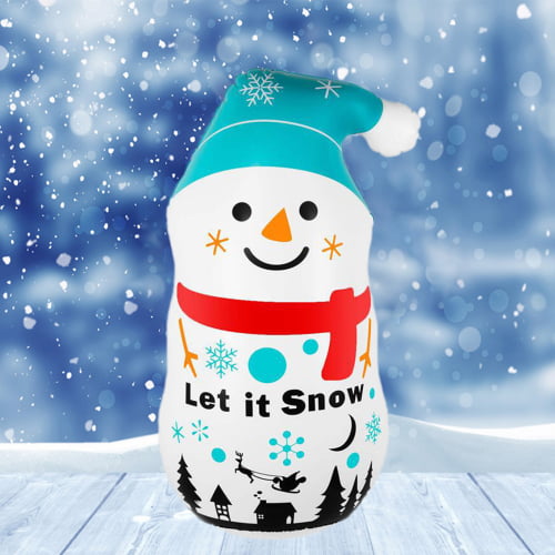 Cheers.US Snowman Inflatable Christmas Xmas for Blow Up Yard Decoration,  Indoor Outdoor Garden Christmas Decoration Snowman Tumbler Cartoon Patterns 