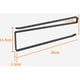 thumbnail image 2 of Portarrollos de cocina Portarrollos de papel Sin perforación Portarrollos debajo del gabinete Portarrollos de cocina Soportes Portarrollos de cocina Ostulate para cocina, baño (negro, 14.7X26X1., 2 of 5
