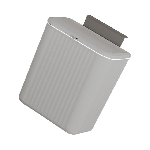 stanreset Kitchen Waste Compost Bin Multifunction Holder for Cabinet Door Countertop Grey 9L