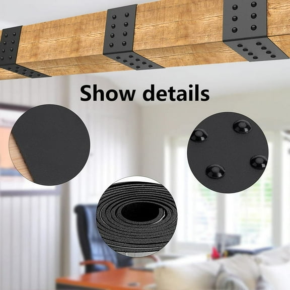 5ft Faux Wood Beam Strap,Flexible BeamsGap HidingStrap, Wood Beam Metal Look Strap,Architectural Products for Beam
