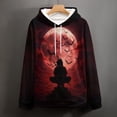 thumbnail image 5 of LAOLIUSN Men’s All-Over Print Ninja Hoodie – 3D Moon Warrior Graphic Pullover Sweatshirt, Stretch Fabric S–4XL, 5 of 7
