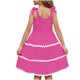 thumbnail image 4 of Vestido de Cumpleaños para Niñas Color Sólido Camisola de Moda Y Cómoda Vestido Casual para Niñas, 4 of 9