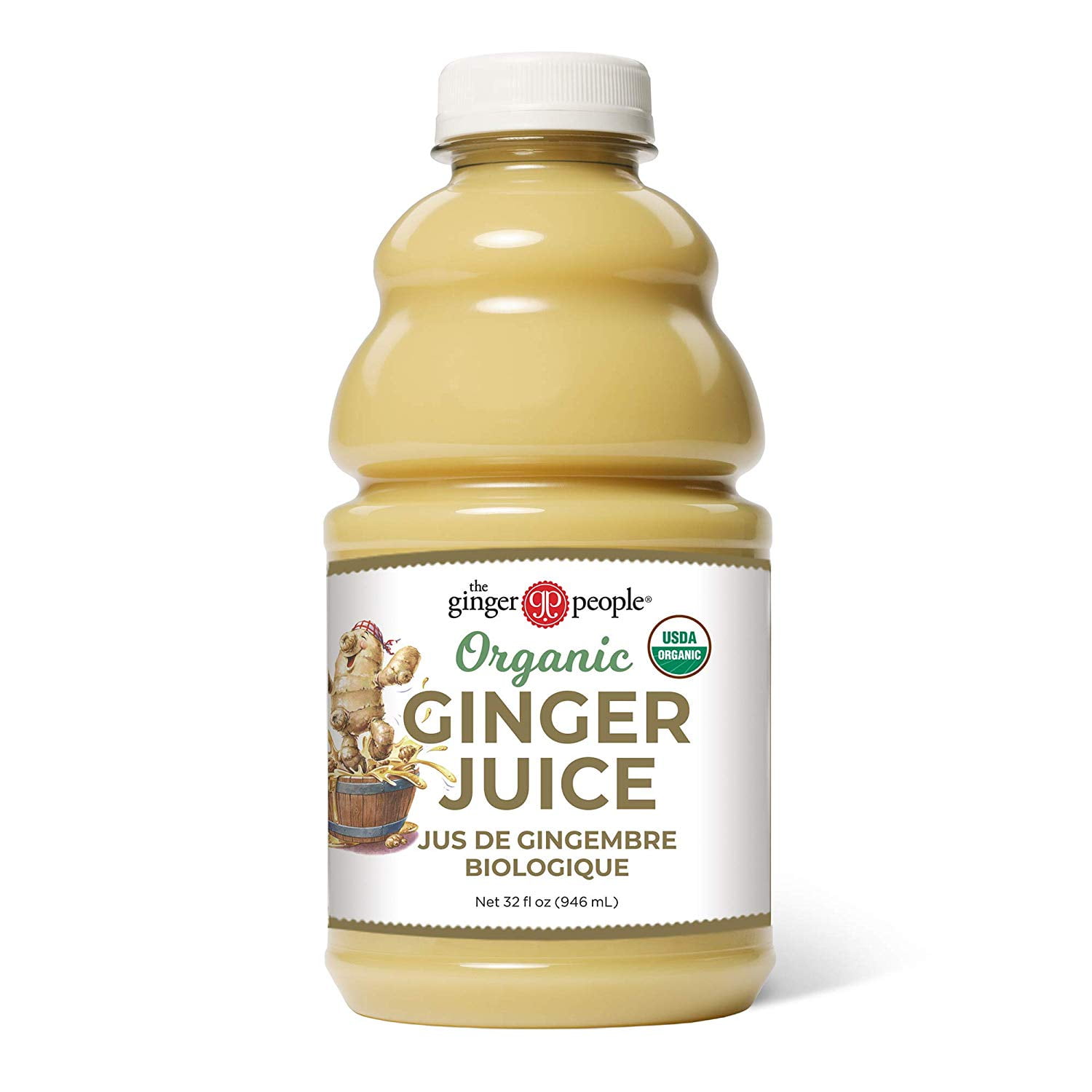 The Ginger People Jus de gingembre, pur à 99,7 %, sans OGM, 100 ml (lot de  1), 32 ml