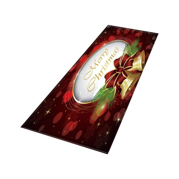 Christmas Area Rug Runner Rugs Anti-Slip Indoor Christmas Door Mat Christmas Decoration