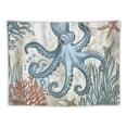 thumbnail image 5 of Orinice Octopus Starfish Seaweed Tapestry Wall Hanging Unique Style Graphic Tapestries Home Wall Decor Art for Living Room Bedroom Apartment Farmhouse Dorm 60x50inch, 5 of 6