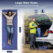 Elegear Self Inflating Sleeping Pad, 3.1 Ultra-Thick Memory Foam Camping Pad with Pillow Fast Inflating in 20s Insulated Camping Mattress Pad 4-Season Camp Sleeping Mat for Camping/Car/Tent