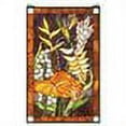thumbnail image 2 of Meyda Tiffany 51539 Tiffany Rectangular Stained Glass Window Pane From The Tropical Floral, 2 of 2