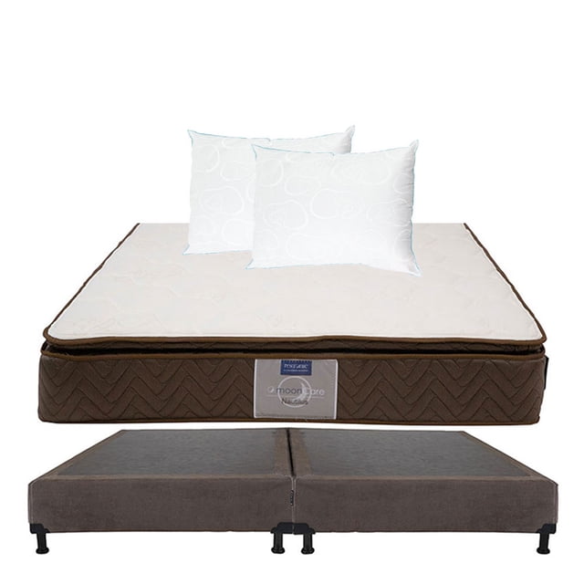 Colchón King Size Restonic Nautilus + Box + 2 Almohadas Oso