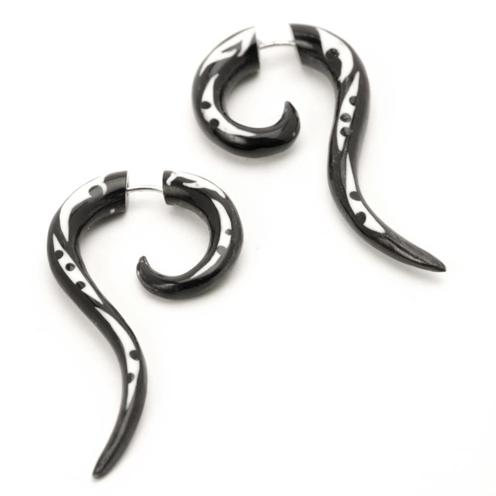 Collier Os Tribal Maori - Sculpté à La Main - Pendentif Queue De Baleine Koru - Longueur 84cm - Neuf