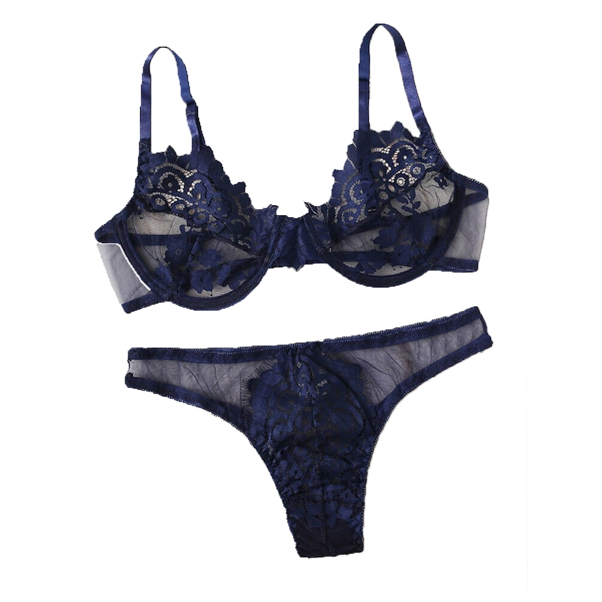 Women Underwear Bra Sexy Lingerie Gstring Nightwear Lace Clothes Set Fashion