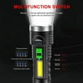 thumbnail image 3 of Rechargeable Cob Led Flashlight Super Bright Torch Tactical Camping Outdoor Lamp, 3 of 6