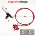thumbnail image 5 of FRP Mini Bike Hydraulic Brake Kit, Front Hydraulic Disc Brake System for 7/8" Handlebar, Aluminum Alloy Brake Lever & Caliper, Universal Hydraulic Brake for Mini Bike, Go Kart, Pocket Bike, 5 of 7