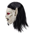 thumbnail image 2 of Casco de látex con forma de calavera de Halloween con máscara de ojos roja para disfraz, 2 of 3