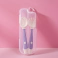 thumbnail image 2 of Coofit Kids Spoon Fork Set: Bendable Toddler Self Feeding Utensil Children Tableware, 2 of 6