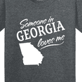 thumbnail image 4 of Inktastic Someone in Georgia Loves Me Youth T-Shirt, 4 of 5