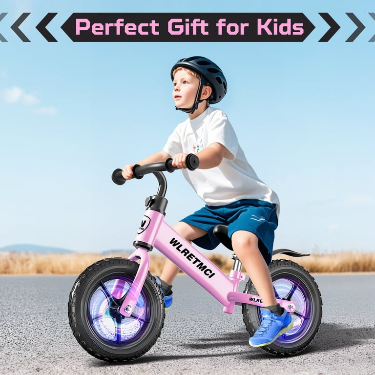 12 Inch Kids Balance Bike with Light-Up Wheels photo 8