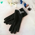 thumbnail image 4 of vnanda Short Plush Gloves Women Winter Gloves Short Plush Thick Plush Outdoor Activities Warm Gloves Cycling Gloves Anti-cold Thickened Plus Velvet Bow Decor, 4 of 8