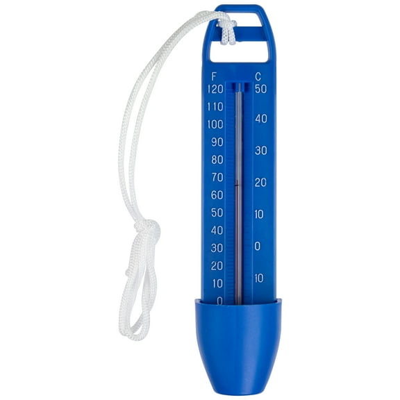 Northlight Easy Read Swimming Pool Thermometer with Cord 6.5" -  Blue/White