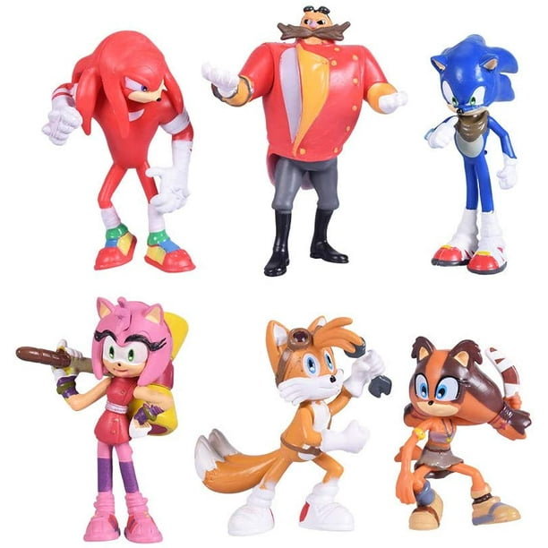 Set of 6pcs Sonic Action Figures, 5-7cm Tall. Collect Sonic, Knuckles ...