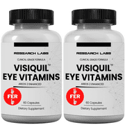 Research Labs Eye Vitamins Enhanced Absorption Enhanced AREDS 2 Plus Eye Supplement 20mg Lutein, 10mg Zeaxanthin