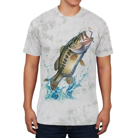 Bass Leaping in Action Mens Soft T Shirt