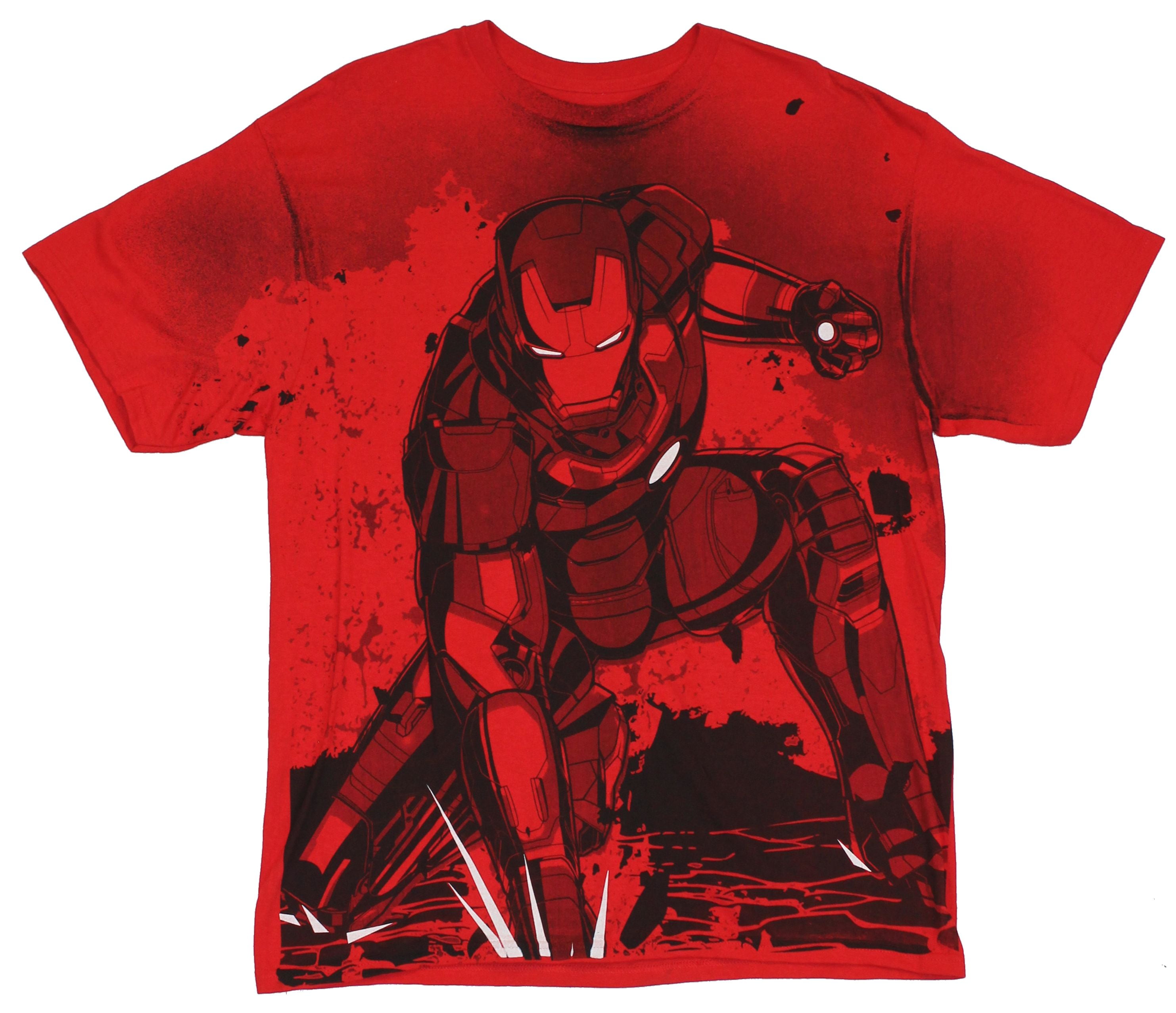 Iron Man - Iron Man (Marvel Comics) Mens T-Shirt - Giant Allover ...