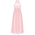 thumbnail image 2 of CHICTRY Girls Halter Sequined Bridesmaid Dress Birthday Party Prom Ball Gown Pink 16, 2 of 7