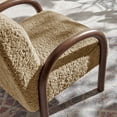 thumbnail image 5 of Lunet Faux Shearling Accent Armchair in Sand, 5 of 9