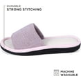 thumbnail image 5 of ROXONI Womens Soft Open Toe Slide Slippers, Indoor Outdoor Rubber Sole, 5 of 6